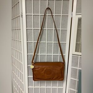 Brahmin Tan Leather Shoulder Bag